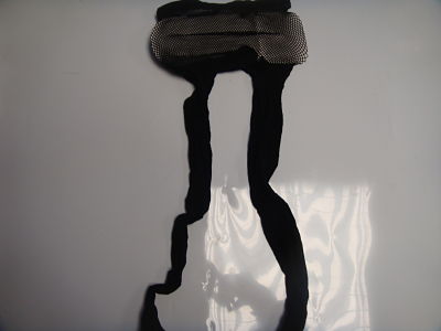 Ladies black fishnet tights -image not found